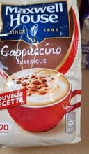 Café soluble cappuccino classique en poudre