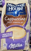 Cappuccino soluble goût chocolat milka