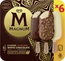 Magnum Glace Bâtonnet Mini Classic, Amande & Chocolat Blanc 6x55ml