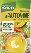 Soupe douceur d'automne à la crème fraîche