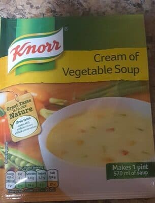 Cream of vegetable soup