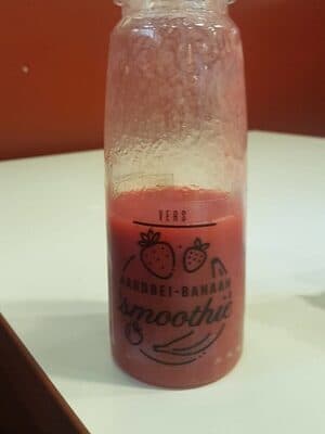 Smoothie aardbei-banaan