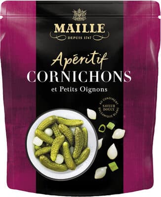 Maille Apéritif Cornichons Petits Oignons 100g