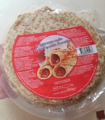 10 crêpes sucrées surgelées