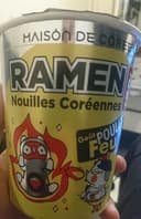 Ramen nouilles coréennes Goût poulet feu