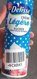Crème légère sucrée