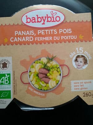 panais petit pois canard fermier du poitou