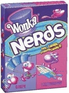 Wonka's Nerds Grape and Strawberry 45G Box