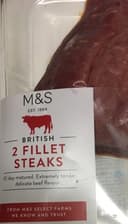2 fillet steaks
