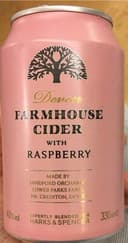 Farmhouse cider with raspberry