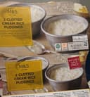 2 cloted cream Rice puddings