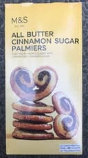 All Butter cinnamon sugar palmiers