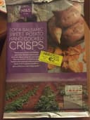 Soy and balsamic sweet potato hand cooked crisps