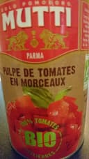 Pulpe de tomates en morceaux