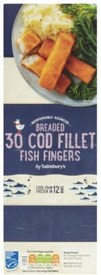 30 cod filet fish fingers