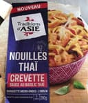 Nouilles Thai crevette sauce au basilic Thaï