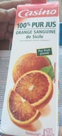 100% pur jus Orange Sanguine de Sicile pressé