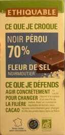 Chocolat noir 70% fleur de sel