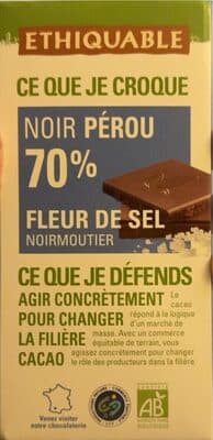 Chocolat noir 70% fleur de sel