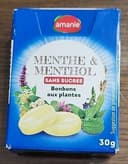 Amanie menthe et menthol sans sucre