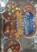 6 Cupcakes saveur vanille  nappage saveur cacao