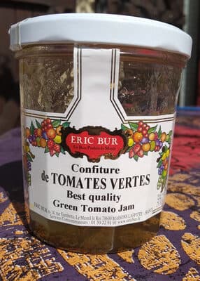 confiture de tomates vertes