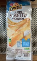 2 demi baguette précuite
