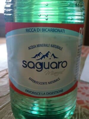 Acqua minerale naturale Saguaro effervescente naturale