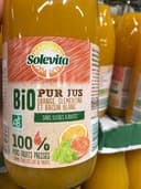 Bio pur jus orange orange clementine et raisin blanc