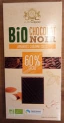 Chocolat noir 60% Amandes caramelisees