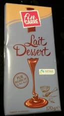 Chocolat lait dessert