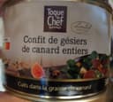 Confit de gésiers de canard entiers