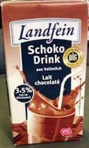 Landfein Schoko Drink Vollmilch 3, 5% Fett, Schoko