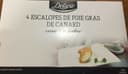 4 Escalopes de foie gras de canard