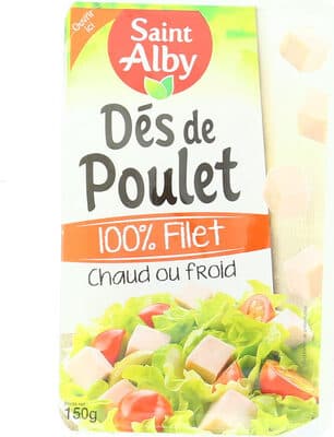 Dés de poulet