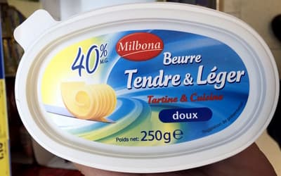 Beurre Tendre & Léger 40% MG doux