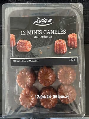 12 Mini-Canelés de Bordeaux