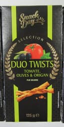 Duo twists tomates olives et origan