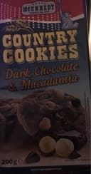 Country Cookies - Biscuit sablés avec chocolat noir et noix de macadamia