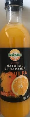 Zumo de naranja natural con pulpa