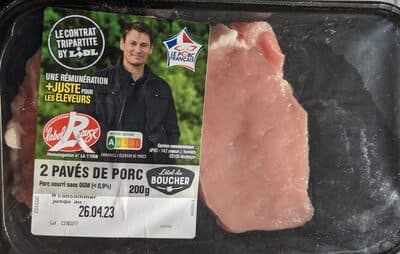 2 pavés de porc