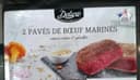 2 pavés de bœuf marines