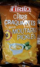 Chips craquantes saveur Moutarde Pickles