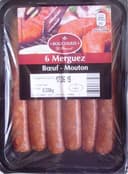 6 Merguez (Bœuf - Mouton)