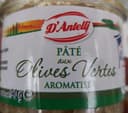 Pâté aromatisé aux olives vertes