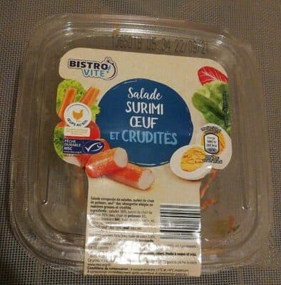 Salade thon oeuf crudités