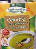 Velouté de poireaux et St-Jacques