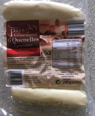 Quenelles lyonnaises nature