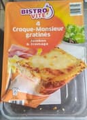 Croque-monsieur gratinés jambon fromage