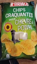 Chips craquantes saveur chèvre & poivre